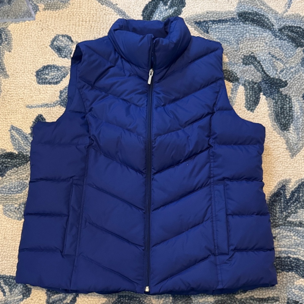 Lands' End Women's Deep Blue Puffer Vest